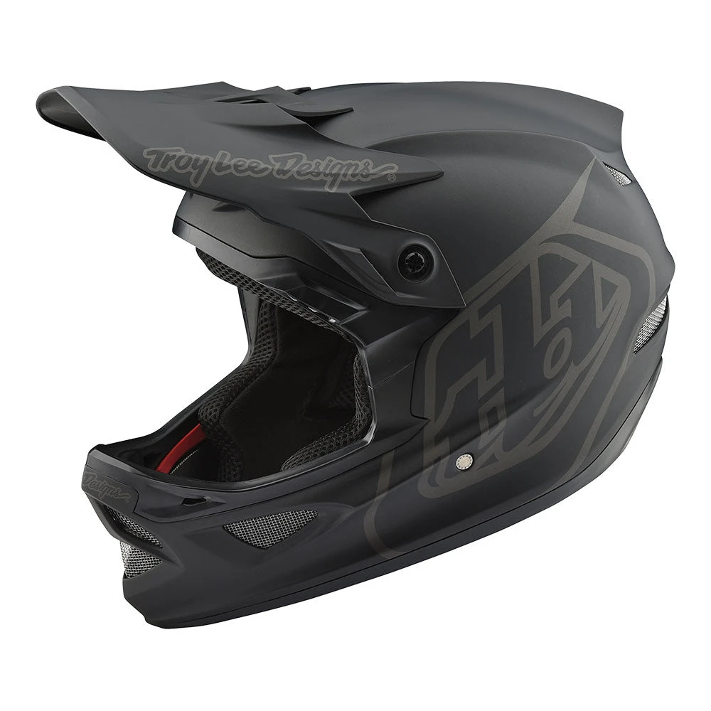 Troy Lee Designs D3 Fiberlite Helmet Mono Black