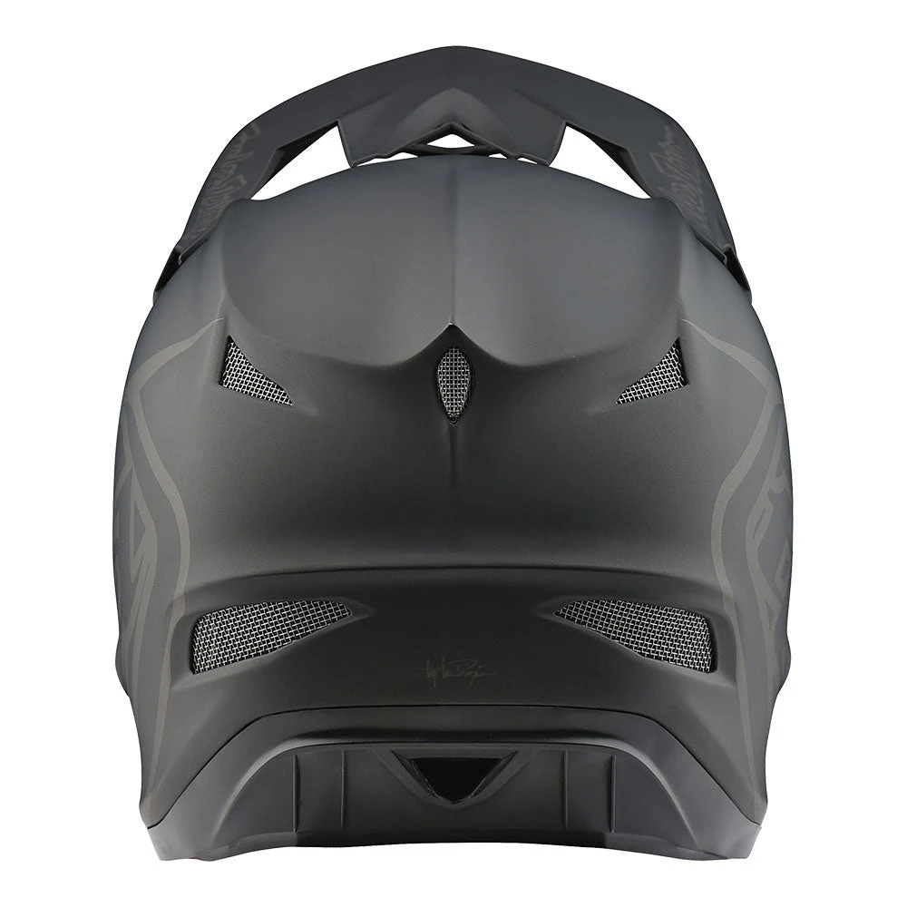 Troy Lee Designs D3 Fiberlite Helmet Mono Black - Image 3