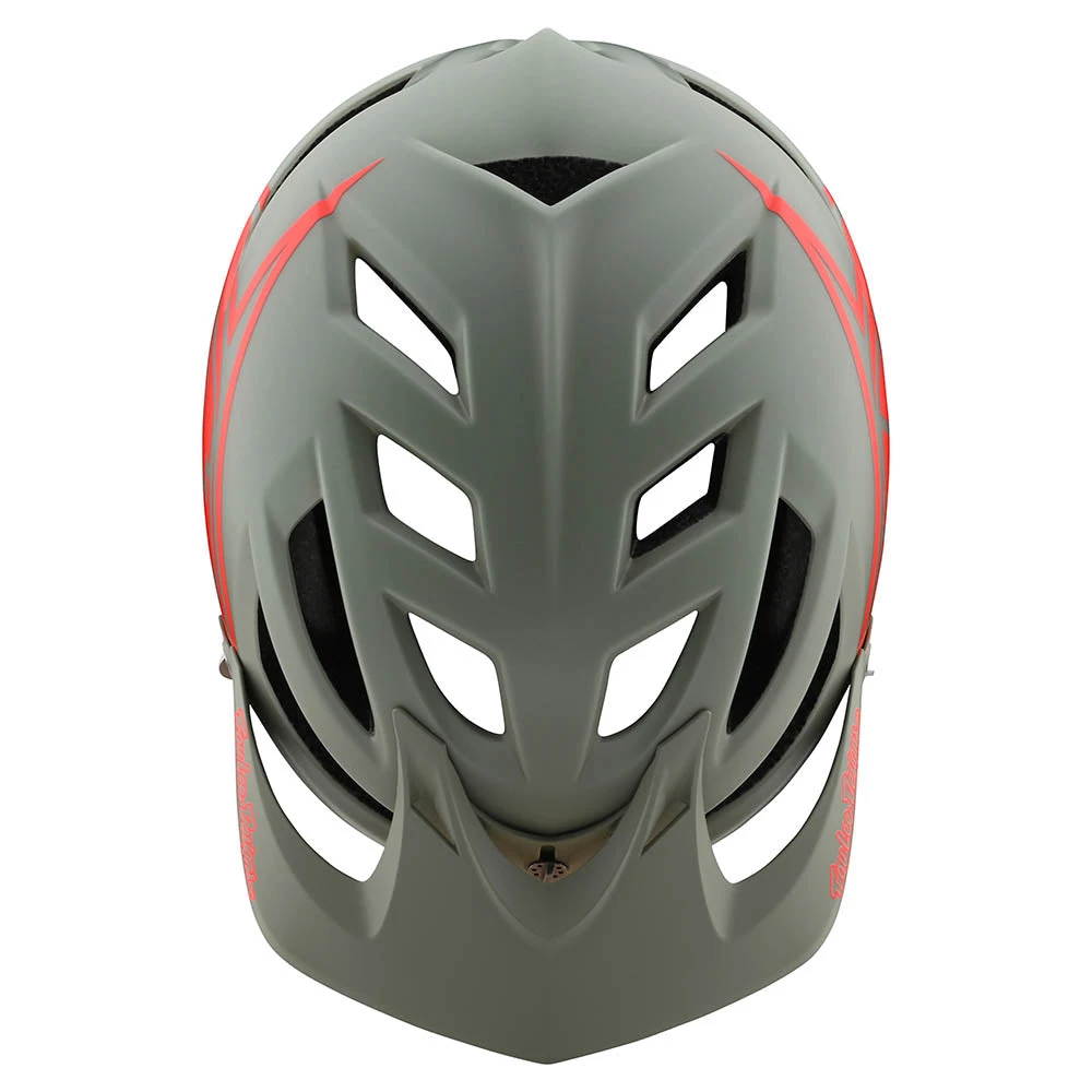 Troy Lee Designs A1 Helmet W/MIPS Classic Orange / Gray - Image 3