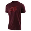 Troy Lee Designs Short Sleeve Tee Logo Sangria