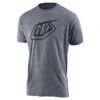 Troy Lee Designs Short Sleeve Tee Logo Vintage Gray Snow