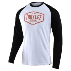 Troy Lee Designs Long Sleeve Raglan Motor Oil White / Black