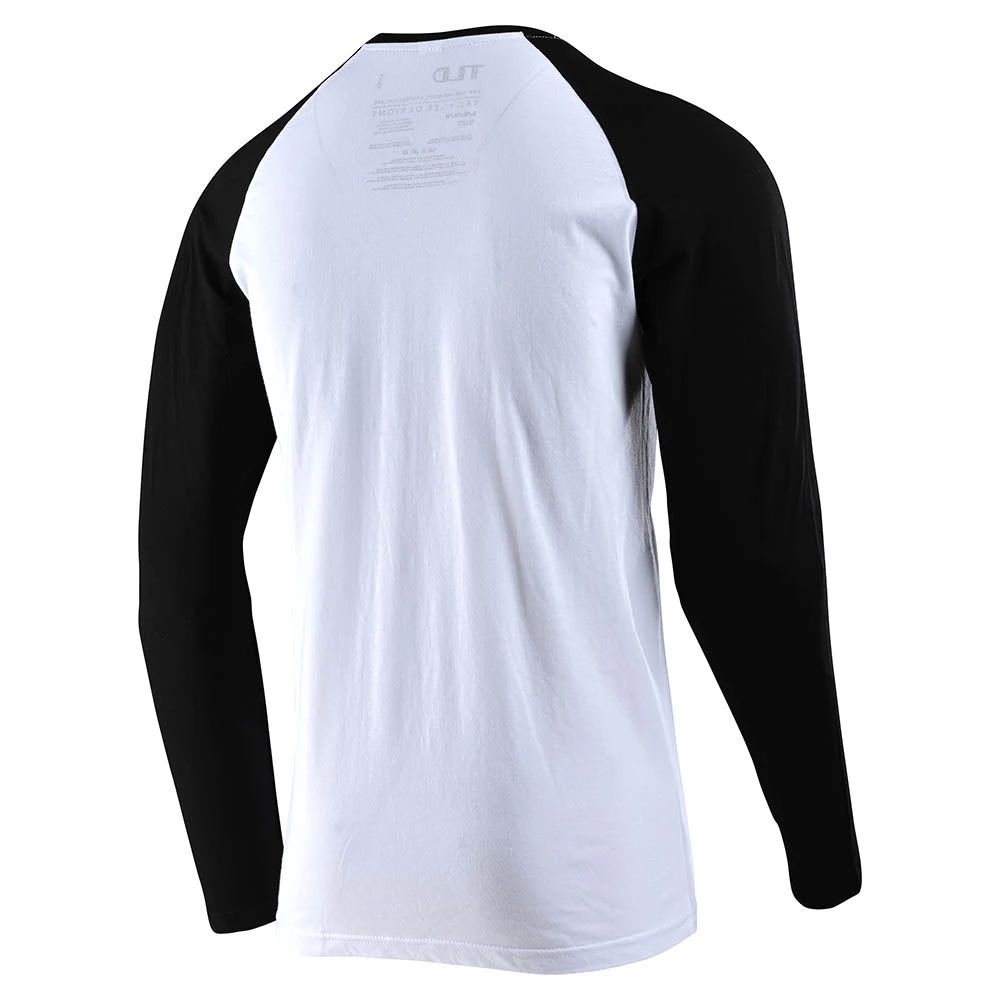 Troy Lee Designs Long Sleeve Raglan Motor Oil White / Black - Image 2