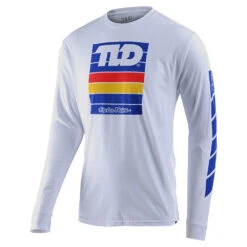 Troy Lee Designs Long Sleeve Tee Pregame White