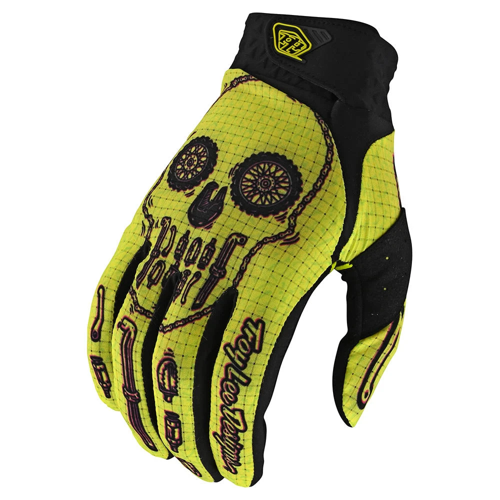Troy Lee Designs Air Glove Gear Head Yellow