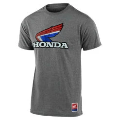 Troy Lee Designs Short Sleeve Tee TLD Honda Retro Victory Wing Ash Heather