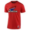 Troy Lee Designs Short Sleeve Tee TLD Honda Retro Victory Wing Red Heather
