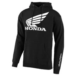 Troy Lee Designs Pullover Hoodie TLD Honda Wing Black