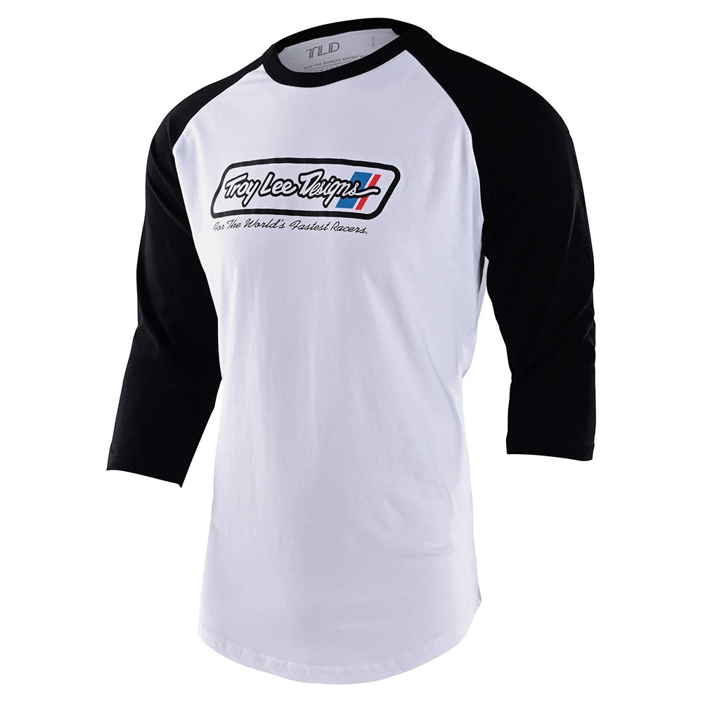 Troy Lee Designs Long Sleeve Raglan Go Faster White / Black - Image 2