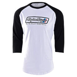 Troy Lee Designs Long Sleeve Raglan Go Faster White / Black