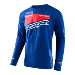 Troy Lee Designs Long Sleeve Tee Polaris Blue / Red