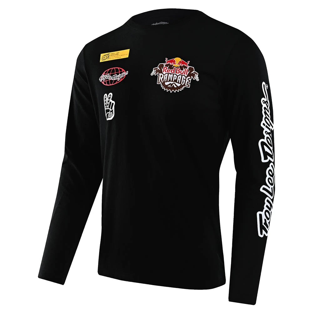 Troy Lee Designs Long Sleeve Tee 22 TLD Redbull Rampage Lockup Black