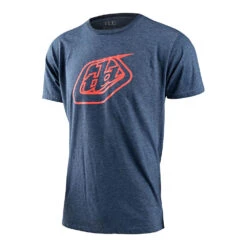 Troy Lee Designs Short Sleeve Tee Badge Navy Black Heather