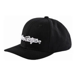 Troy Lee Designs Snapback Hat Signature Black / White