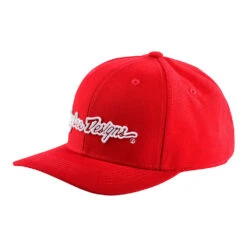 Troy Lee Designs Snapback Hat Signature Red / White