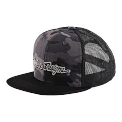Troy Lee Designs Snapback Hat Signature Camo Black / Silver