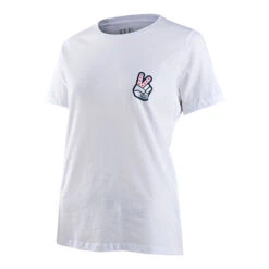 Troy Lee Designs Womens Short Sleeve Peace Out White