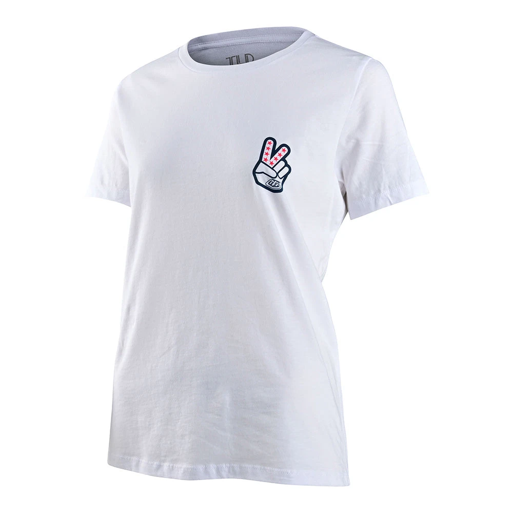 Troy Lee Designs Womens Short Sleeve Peace Out White