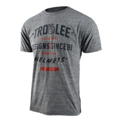 Troy Lee Designs Short Sleeve Tee Roll Out Ash Heather