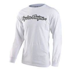 Troy Lee Designs Long Sleeve Tee Signature White