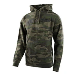Troy Lee Designs Pullover Hoodie Signature Camo Army Green