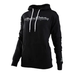 Troy Lee Designs Womens Pullover Hoodie Signature Black