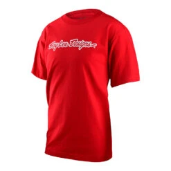 Troy Lee Designs Youth Short Sleeve Tee Signature Red