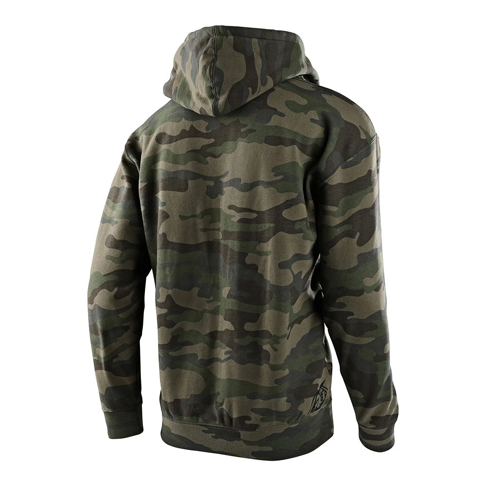 Troy Lee Designs Zip Up Hoodie Speed Logo Camo Green - Image 2