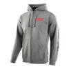 Troy Lee Designs Zip Up Hoodie Speed Logo Gunmetal Heather