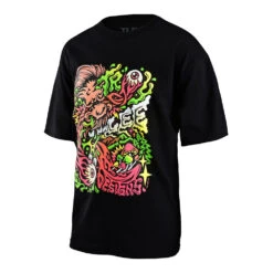 Troy Lee Designs Youth Short Sleeve Tee Tallboy Sasquatch Black