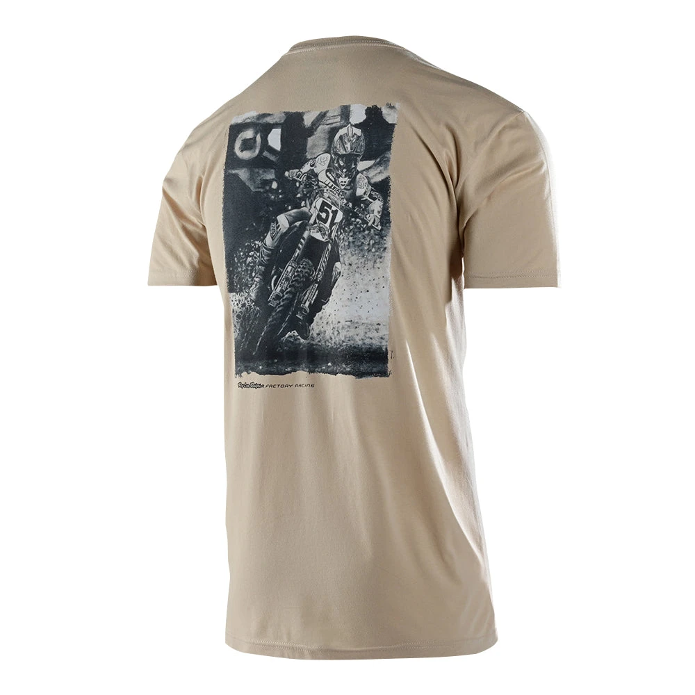 Troy Lee Designs Short Sleeve Tee TLD X Jb51 Hart Cream - Image 2