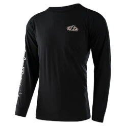 Troy Lee Designs Long Sleeve Tee 40Th Piston Bone Black