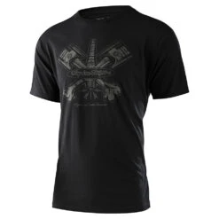 Troy Lee Designs Short Sleeve Tee 40Th Piston Bone Black