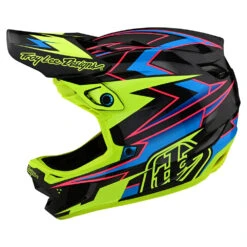 Troy Lee Designs D4 Carbon Helmet W/MIPS Volt Black / Flo Yellow
