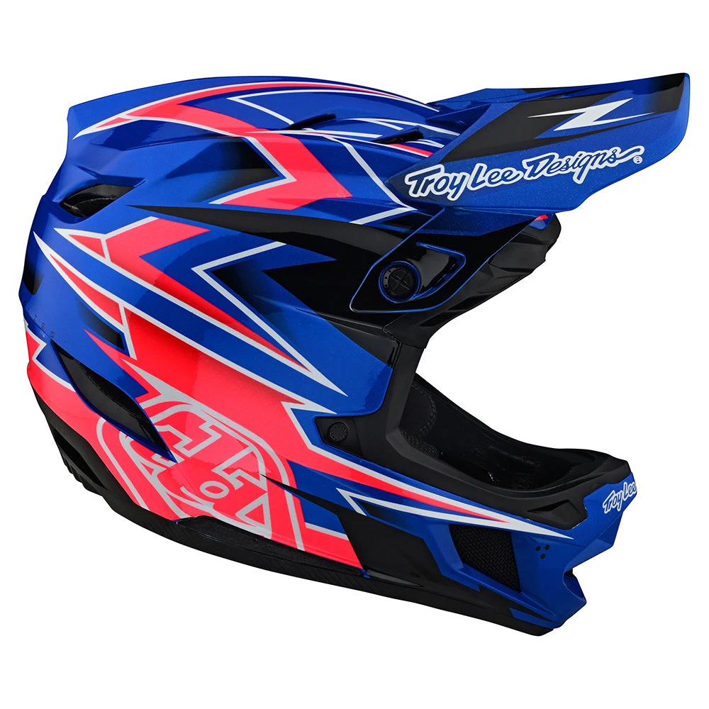 Troy Lee Designs D4 Composite Helmet W/MIPS Volt Blue - Image 5