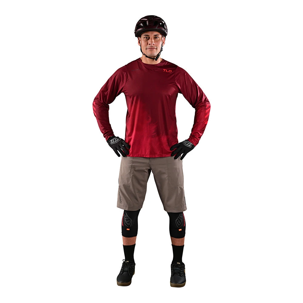 Troy Lee Designs Skyline Air LS Jersey Fades Wine - Image 2