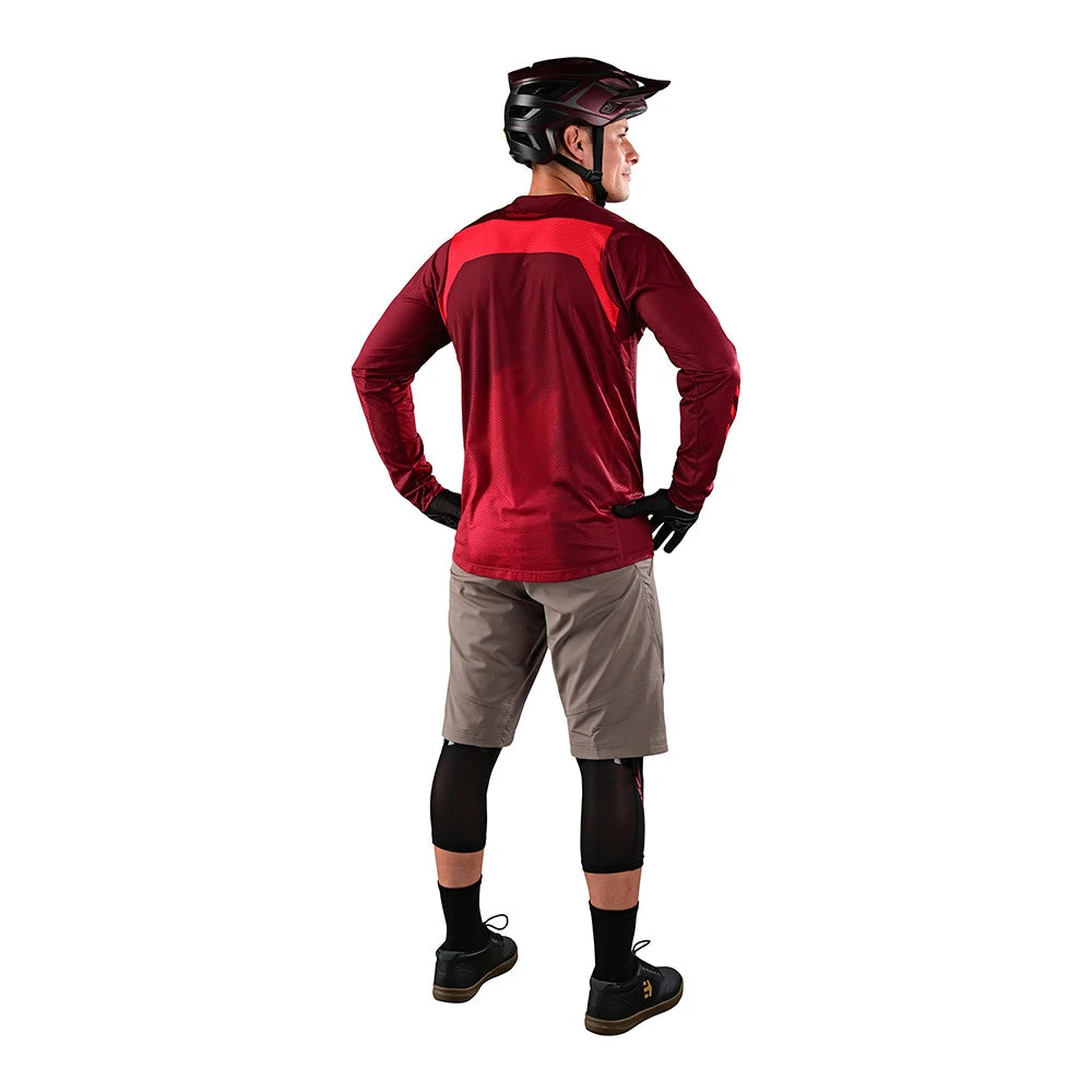 Troy Lee Designs Skyline Air LS Jersey Fades Wine - Image 4