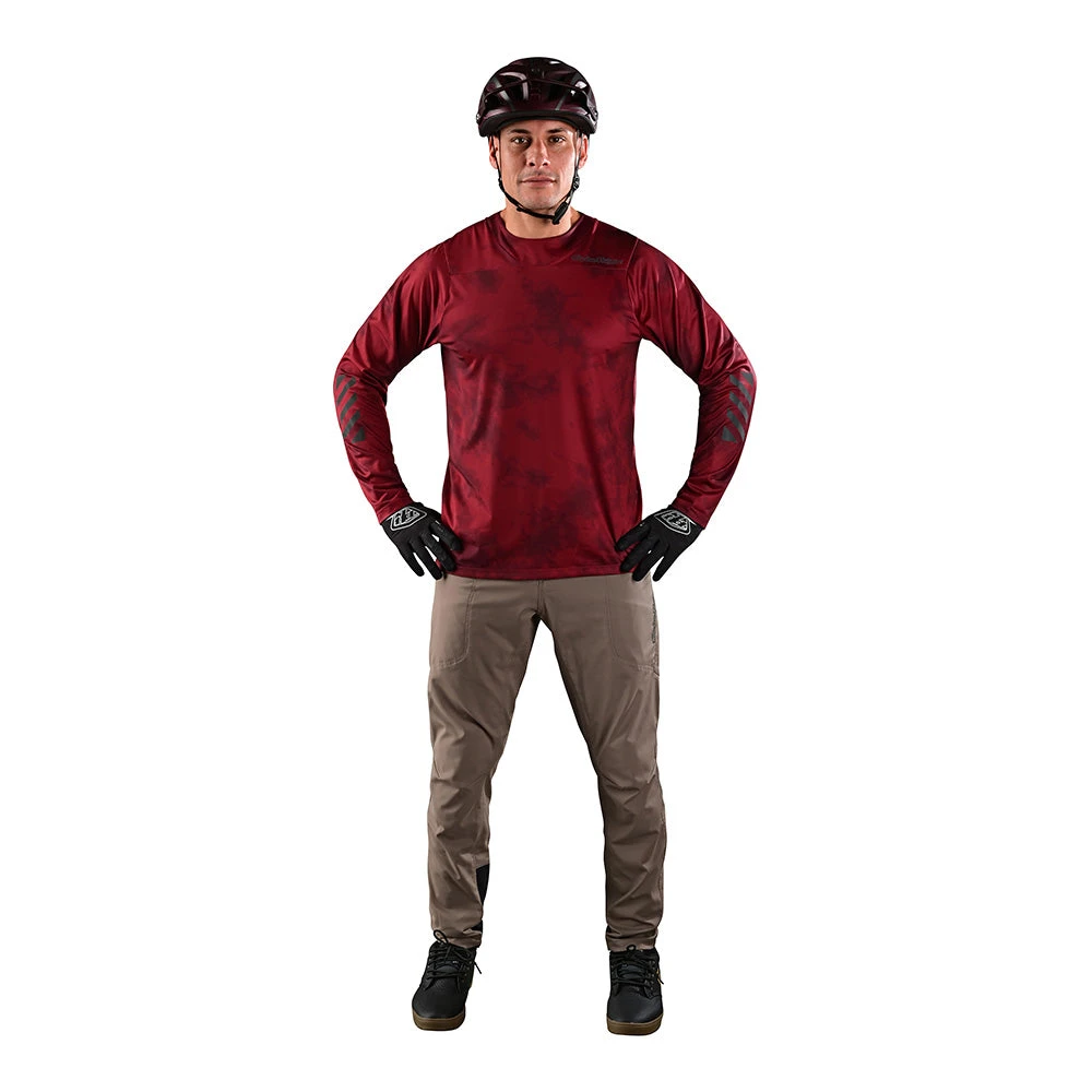Troy Lee Designs Skyline LS Chill Jersey Tie Dye Wine - Image 2