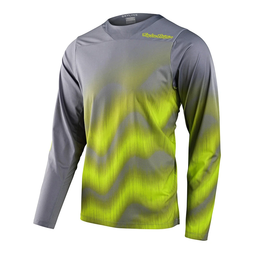 Troy Lee Designs Skyline LS Chill Jersey Waves Lt Gray
