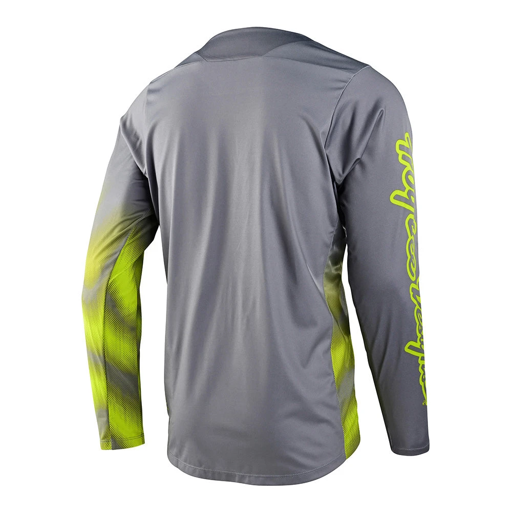 Troy Lee Designs Skyline LS Chill Jersey Waves Lt Gray - Image 3