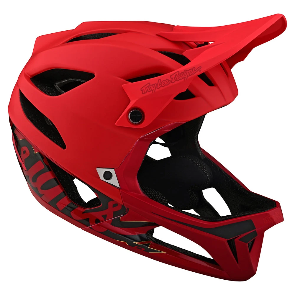 Troy Lee Designs Stage Helmet W/MIPS Signature Red - Image 6