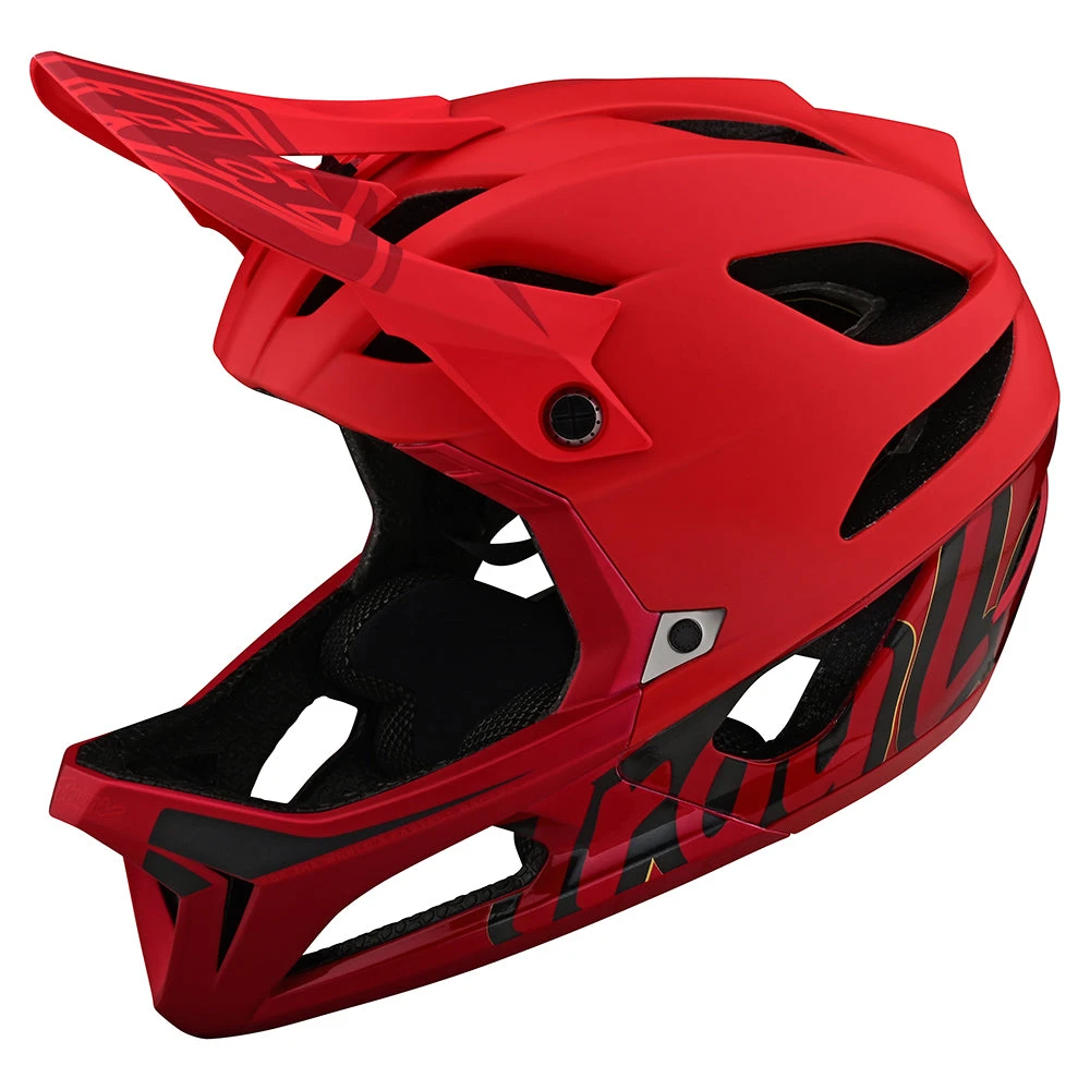 Troy Lee Designs Stage Helmet W/MIPS Signature Red - Image 7