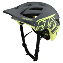 Troy Lee Designs A1 Helmet W/MIPS Classic Gray / Yellow