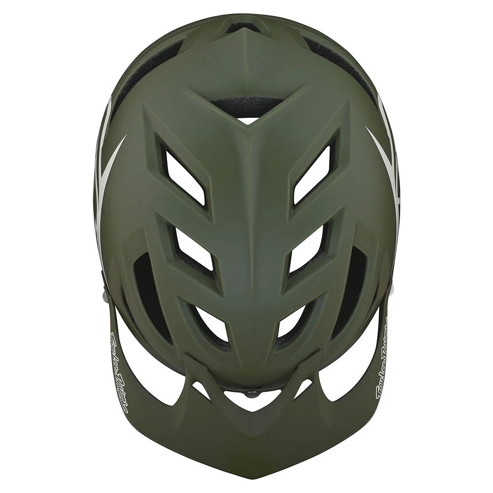 Troy Lee Designs A1 Helmet Drone Steel Green - Image 4