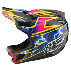 Troy Lee Designs D4 Carbon Helmet W/MIPS Lightning Black