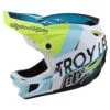 Troy Lee Designs D4 Composite Helmet W/MIPS Qualifier White / Green