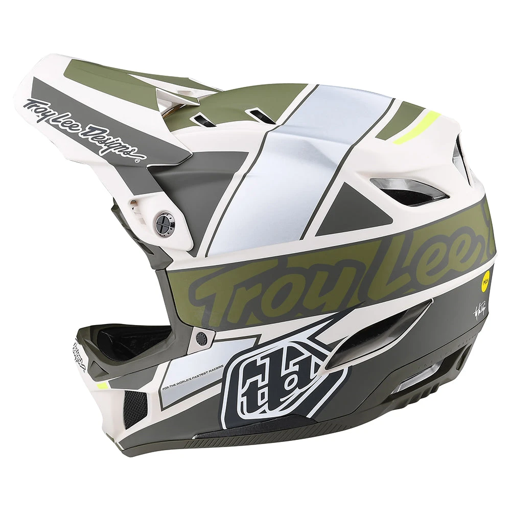 Troy Lee Designs D4 Composite Helmet W/MIPS Team Military - Image 2