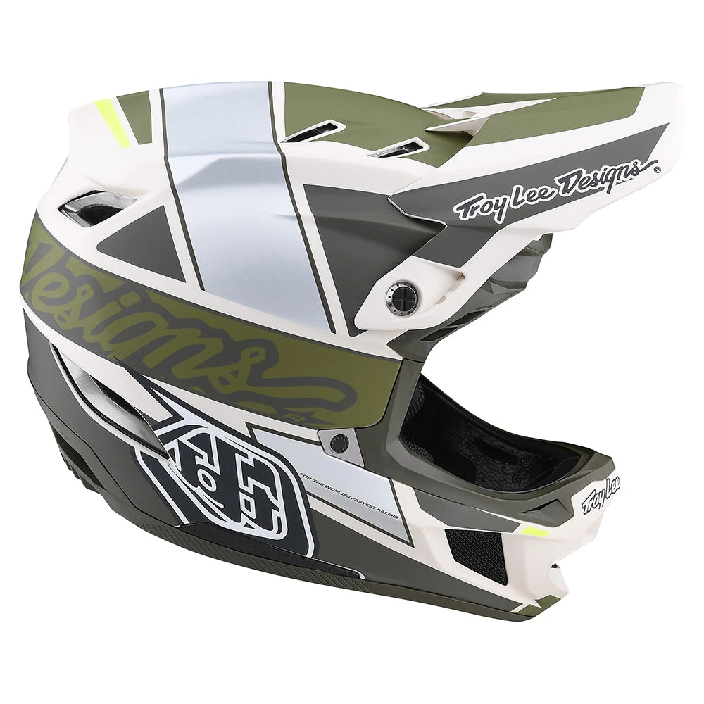 Troy Lee Designs D4 Composite Helmet W/MIPS Team Military - Image 6