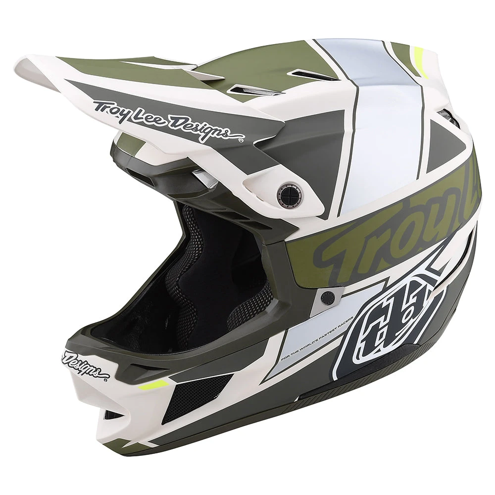 Troy Lee Designs D4 Composite Helmet W/MIPS Team Military - Image 8