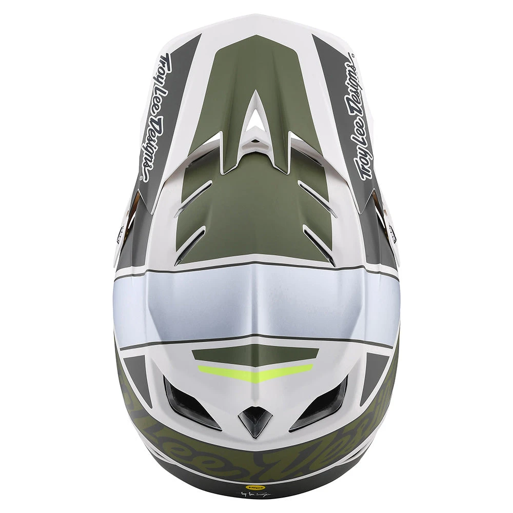 Troy Lee Designs D4 Composite Helmet W/MIPS Team Military - Image 9